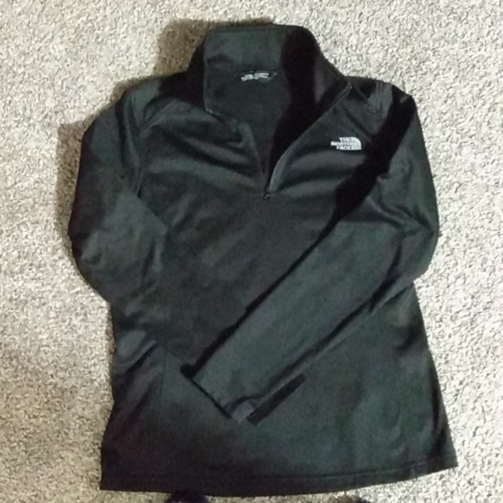 THE NORTH FACE Ladies Black Tech Glacier 1/4 Zip women's size medium